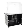 Raft/dulapior depozitat incaltaminte, modular, 6 polite, plastic, negru, 40x31x92 cm