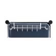 Raft/dulapior depozitat incaltaminte, modular, 6 polite, plastic, negru, 44.5x30x93 cm