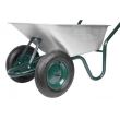 Roaba de constructii, 2 roti, cuva zincata, max 200 kg, 85 L, Strend Pro Premium