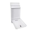 Cutie postala, cu loc pentru ziar, alb, format C4, 25x6.5x44.5 cm, Damech