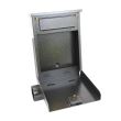 Cutie postala, cu loc pentru ziar, auriu, format B6, 23x6.5x33.5 cm, Damech