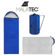 Sac de dormit, 2 in 1, impermeabil, albastru, 150x200 cm, Malatec