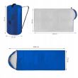 Sac de dormit, 2 in 1, impermeabil, albastru, 150x200 cm, Malatec