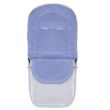 Sac de dormit pentru copii, bebelusi, cu husa, gri si albastru, 90x43/35 cm, Springos