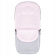 Sac de dormit pentru copii, bebelusi, cu husa, gri si roz, 90x43/35 cm, Springos