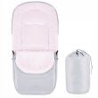 Sac de dormit pentru copii, bebelusi, cu husa, gri si roz, 90x43/35 cm, Springos