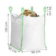 Sac rafie, volum mare, 4 manere, max 1000 kg, 90x90x120 cm, Springos