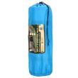 Saltea camping auto-gonflabila, poliester si spuma PU, albastru, 180x50 cm, Springos