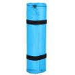 Saltea camping auto-gonflabila, poliester si spuma PU, albastru, 180x50 cm, Springos