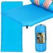 Saltea camping auto-gonflabila, poliester si spuma PU, albastru, 180x50 cm, Springos