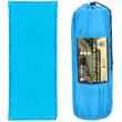 Saltea camping auto-gonflabila, poliester si spuma PU, albastru, 180x50 cm, Springos
