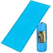 Saltea camping auto-gonflabila, poliester si spuma PU, albastru, 180x50 cm, Springos