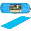 Saltea camping auto-gonflabila, poliester si spuma PU, albastru, 180x50 cm, Springos