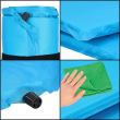 Saltea camping auto-gonflabila, poliester si spuma PU, albastru, 180x50 cm, Springos
