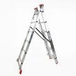 Scara aluminiu, Metalkas, 3 tronsoane, 6 trepte, max 150 kg, 1.6-3.5 m