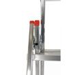 Scara aluminiu, Metalkas, 3 tronsoane, 6 trepte, max 150 kg, 1.6-3.5 m