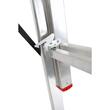 Scara aluminiu, Metalkas, 3 tronsoane, 7 trepte, max 150 kg, 3.5-4.3 m