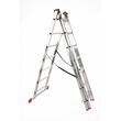 Scara aluminiu, Metalkas, 3 tronsoane, 7 trepte, max 150 kg, 3.5-4.3 m