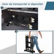 Scara aluminiu, multifunctionala, 4 tronsoane, 3 trepte, max 150 kg, 1.03-3.7 m