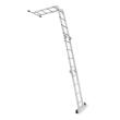Scara aluminiu, multifunctionala, rabatabila, 4 tronsoane, 4 trepte, max 125 kg, 1.18-4.46 m