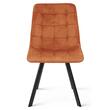 Scaun bucatarie/living, Artool, Cieza, catifea aramie, picioare metal negru, 49x60x87 cm