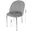 Scaun bucatarie/living, Artool, Inca, catifea roz, picioare metal auriu, 49x55x78 cm