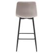 Scaun de bucatarie/bar, Artool, Arceto, catifea bej inchis, picioare metal negru, 43.5x49x104 cm