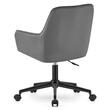 Scaun de birou, Artool, Roxy, rotativ, catifea, gri si negru, 60x65x80-89 cm