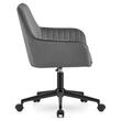 Scaun de birou, Artool, Roxy, rotativ, catifea, gri si negru, 60x65x80-89 cm