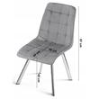 Scaun bucatarie/living, Artool, Cieza, catifea verde, picioare metal auriu, 49x60x87 cm