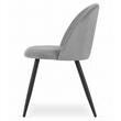 Scaun bucatarie/living, Artool, Bello, catifea, metal, gri, 46x42.5x76.5 cm