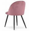 Scaun bucatarie/living, Artool, Bello, catifea, metal, roz, 46x42.5x76.5 cm