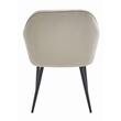 Scaun bucatarie/living, Artool, Forio, catifea, metal, bej si negru, 61x55.5x81 cm