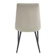 Scaun bucatarie/living, Artool, Imola, catifea, metal, bej, 48.5x61x93.5 cm