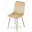 Scaun bucatarie/living, Artool, Lava, catifea, metal, bej, 45x55x86 cm
