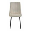 Scaun bucatarie/living, Artool, Lava, catifea, metal, bej si negru, 43x51x90 cm
