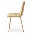 Scaun bucatarie/living, Artool, Libra, catifea, metal, bej, 45x54x86.5 cm