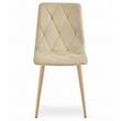 Scaun bucatarie/living, Artool, Libra, catifea, metal, bej deschis, 45x54x86.5 cm