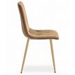 Scaun bucatarie/living, Artool, Libra, catifea, metal, maro, 45x54x86.5 cm