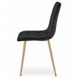 Scaun bucatarie/living, Artool, Libra, catifea, metal, negru, 45x54x86.5 cm
