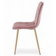 Scaun bucatarie/living, Artool, Libra, catifea, metal, roz, 45x54x86.5 cm