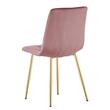 Scaun bucatarie/living, Artool, Libra, catifea, metal, roz si auriu, 45x54x86.5 cm