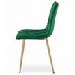 Scaun bucatarie/living, Artool, Libra, catifea, metal, verde, 45x54x86.5 cm