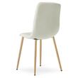 Scaun bucatarie/living, Artool, Libra, textil, metal, bej si natur, 44.5x54.5x87 cm