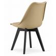 Scaun bucatarie/living, Artool, Mark, PP, lemn, bej si negru, 49x43x82 cm