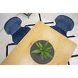 Scaun bucatarie/living, Artool, Nest, catifea, metal, bleumarin si auriu, 47x53x73 cm
