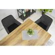 Scaun bucatarie/living, Artool, Nola, catifea, metal, negru, 58x57x79 cm
