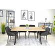 Scaun bucatarie/living, Artool, Nola, catifea, metal, negru, 58x57x79 cm
