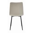Scaun bucatarie/living, Artool, Turin, catifea, metal, bej si negru, 44.5x53x88.5 cm