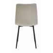 Scaun bucatarie/living, Artool, Turin, catifea, metal, bej si negru, 44.5x53x88.5 cm